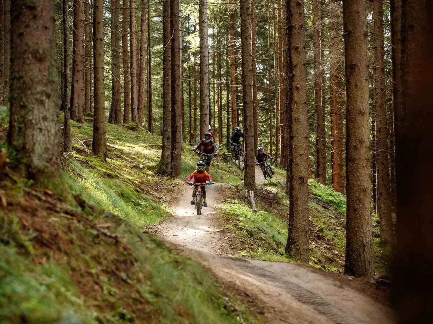 Rider at Bikepark Innsbruck