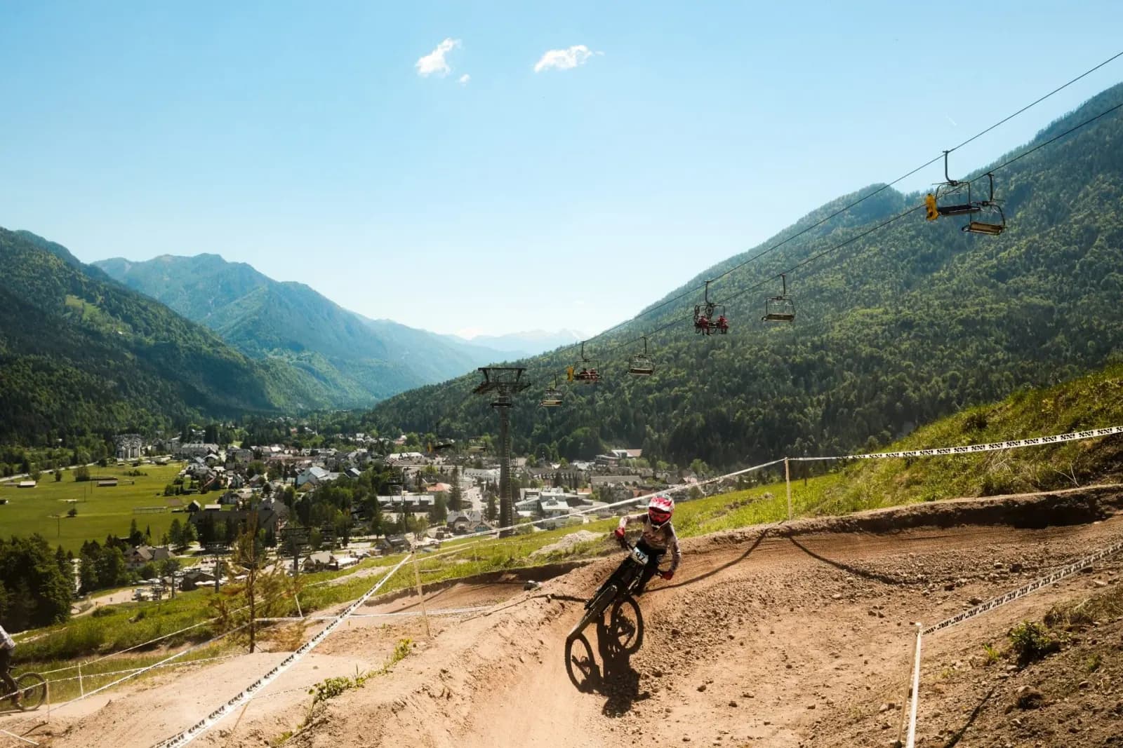 Riding at Bike Park Kranjska Gora