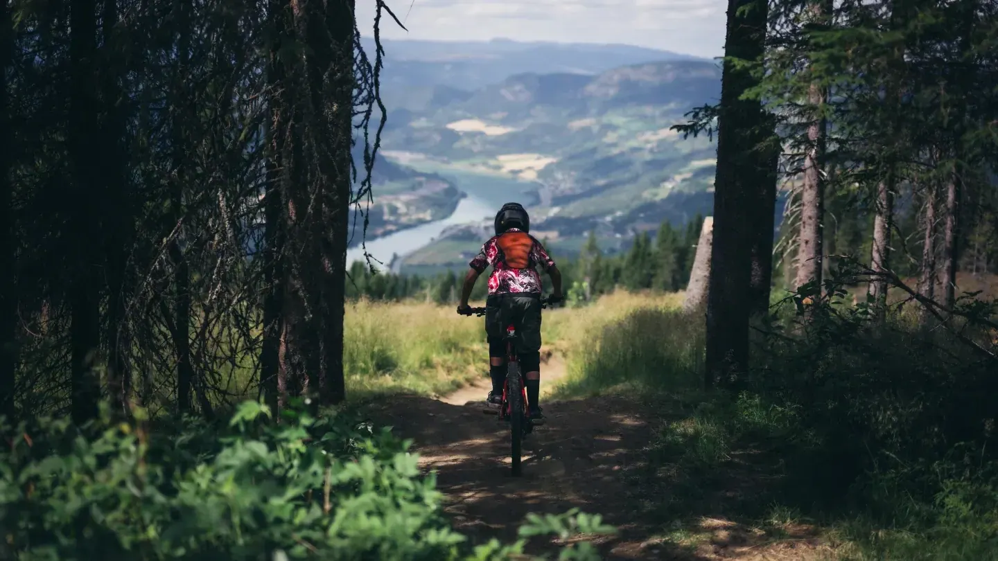 Hafjell Bike Park Norwegian mountain landscape