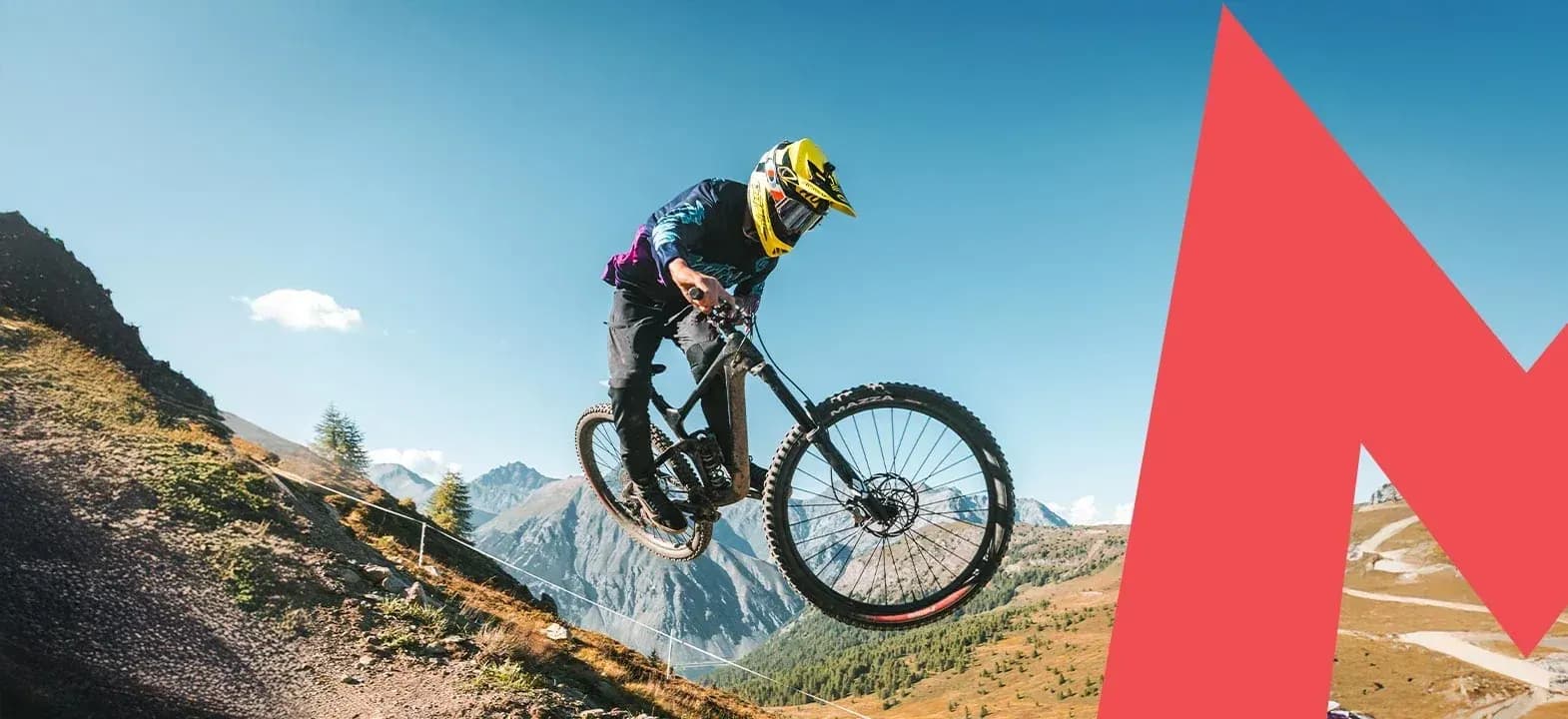 Mottolino Bike Park slopestyle course in Livigno